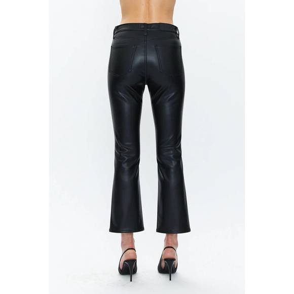 NEW PISTOLA lennon vegan leather pants in black